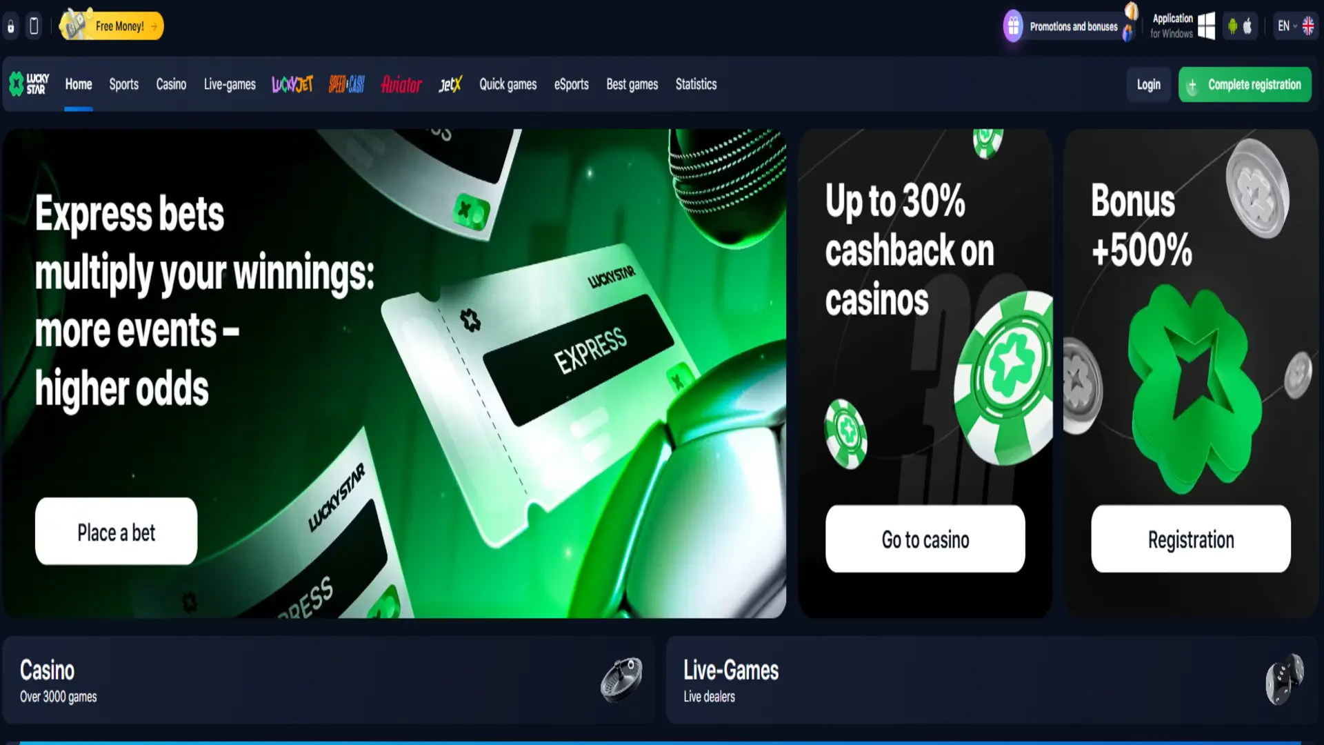 Lucky Star Casino Banner